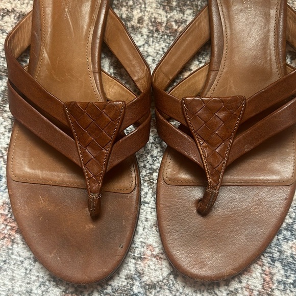 Bottega Veneta Intrecciato Weave Leather Slides - Picture 3 of 7